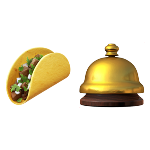 🌮🛎 Emoji Domain iOS rendering